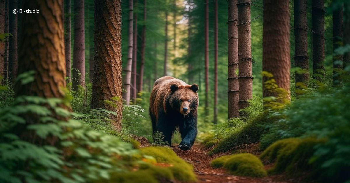 По Красноярску уже неделю разгуливает медведь