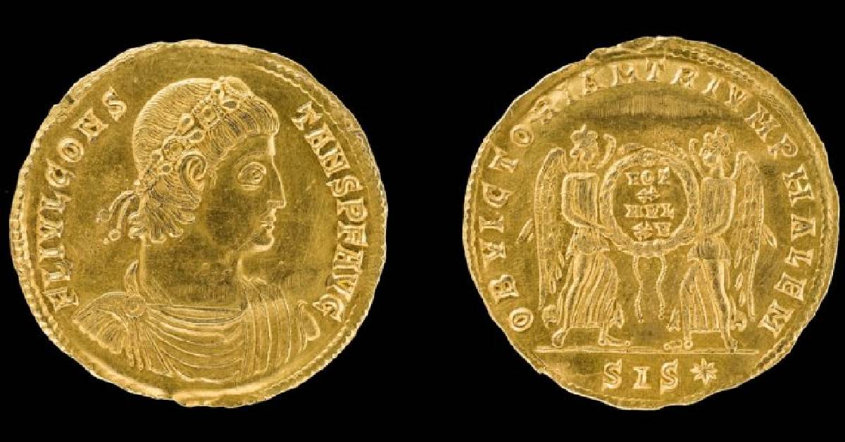 Найден редчайший древнеримский "золотой"