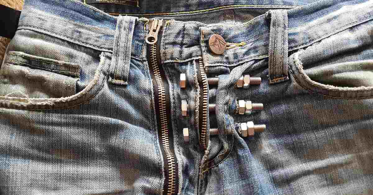 Простой способ заменить сломанную молнию на джинсах