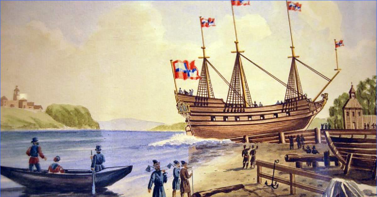 Картинки первый первая первое. Корабль Орел Петра 1. Первом русском корабле «Орел» в 1668 году. Орёл корабль 17 века. Флот России 17 век пётоп 1.