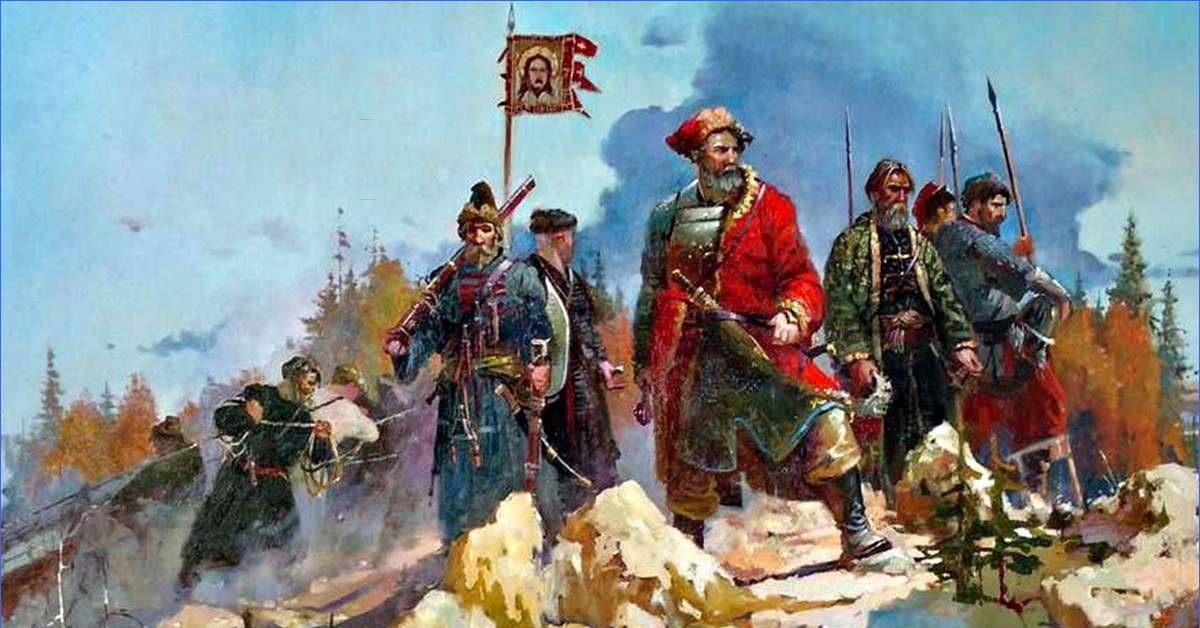 Начало похода атамана ермака в сибирь. Поход Ермака Тимофеевича. Сибирский поход Ермака Тимофеевича.