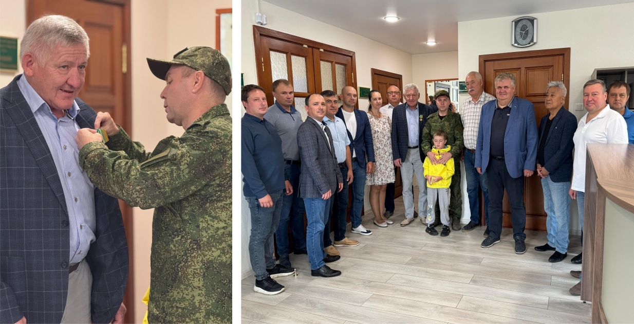 Медалью «За содействие СВО» наградили генерального директора АО «Труд» Сергея Томшина