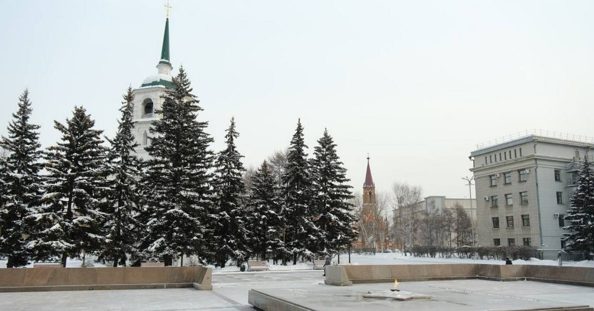 В Иркутске завершены ремонтные работы на мемориальном комплексе «Вечный огонь»
