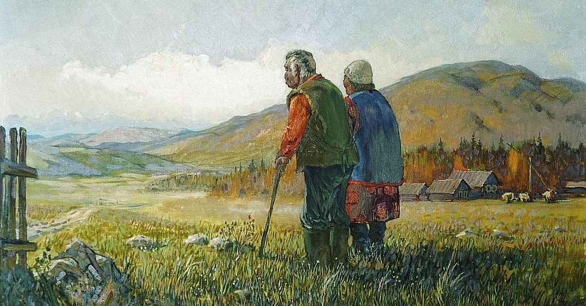 Картина К. Е. Шулунова «Летят журавли»