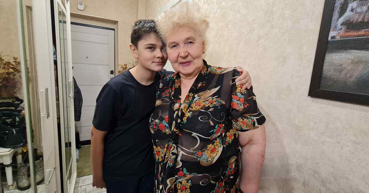Лидия Анатольевна с внуком