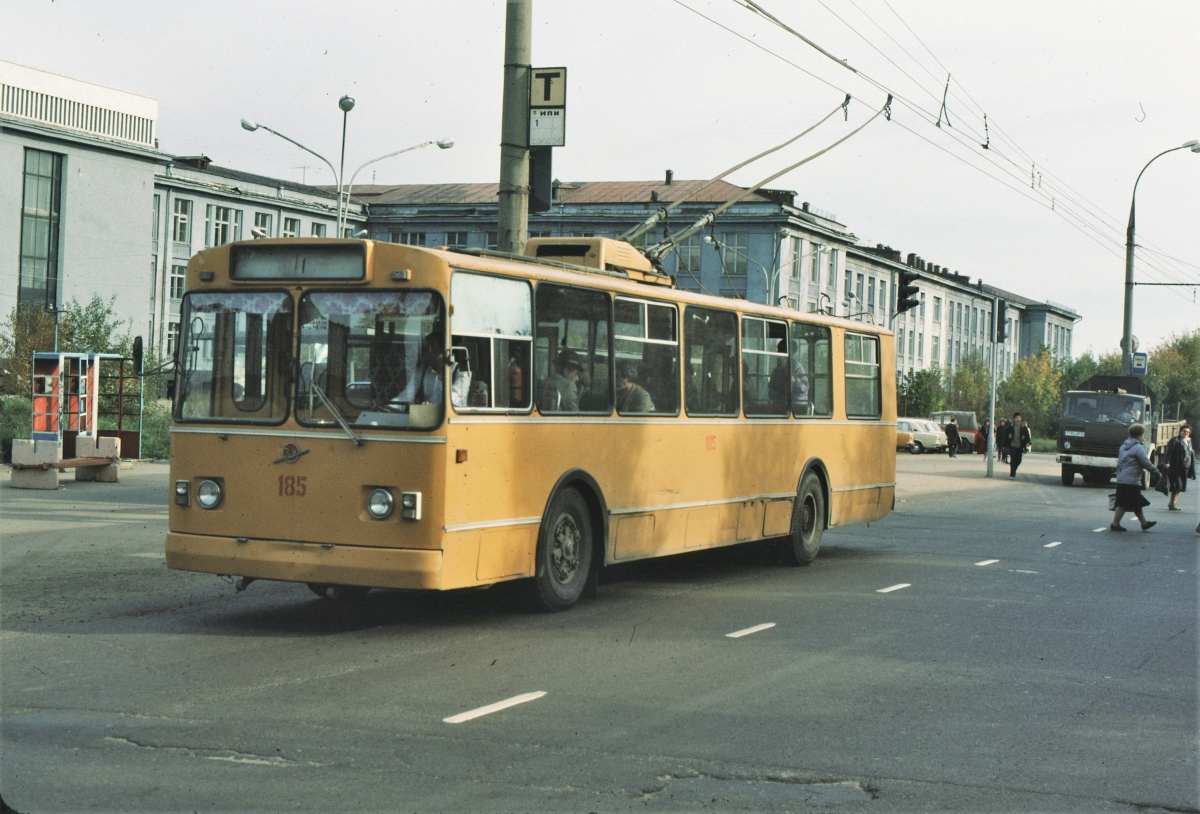 Маршрут №1 первого в Иркутске троллейбуса